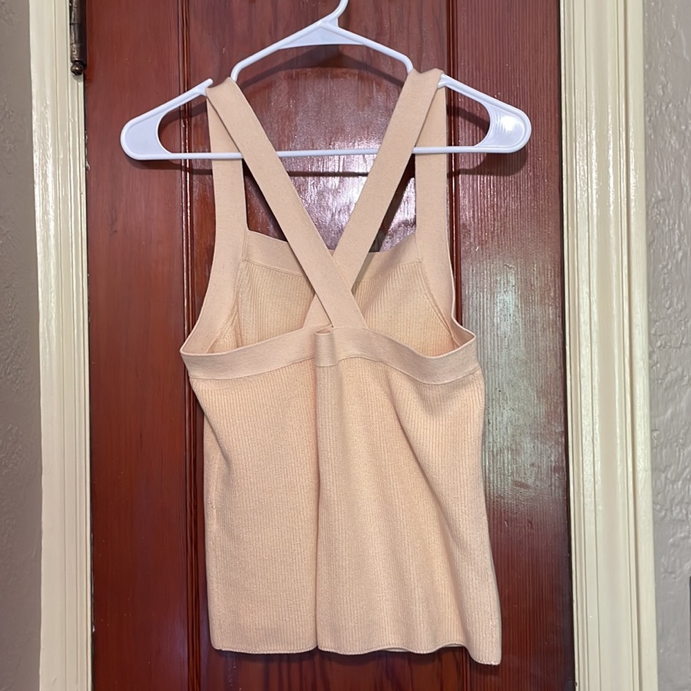 Square-Neck Sweater Tank - Picture 3 of 4